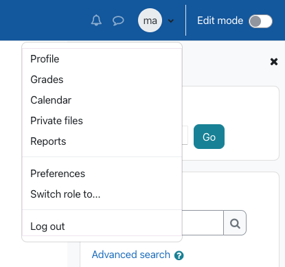 Switching from Instructor to Student View